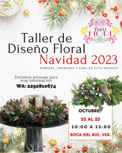 Cargar imagen en el visor de la galería, Taller de Diseño Floral Navidad 2023